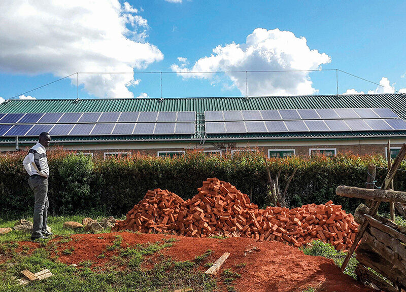 Tanzania, our solar panels on the Milk Factory of Njombe