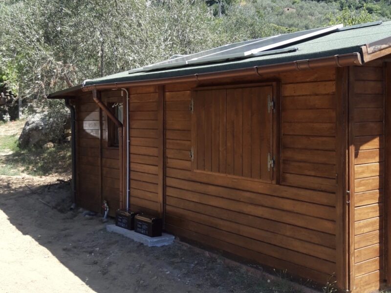 Energy autonomy for wooden cabins